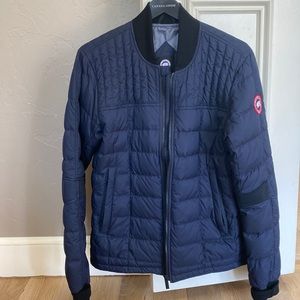 Canada Goose light Puffer jacket.   Worn only once- like new with hanger and box